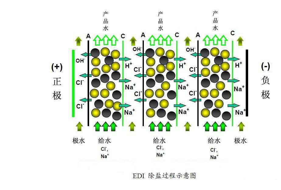 EDI水（shuǐ）處理設備工作原理