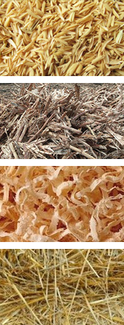麥杆、稻杆、玉米秸稈、稻殼、花生殼和（hé）其它農作物原（yuán）料